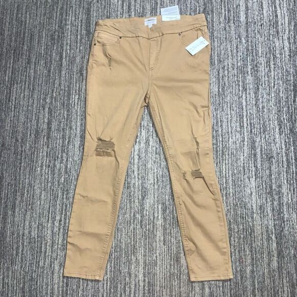 Brand New Westbound Petites Women’s 14 Petite The High Rise Fit Distressed Pants - Picture 1 of 7